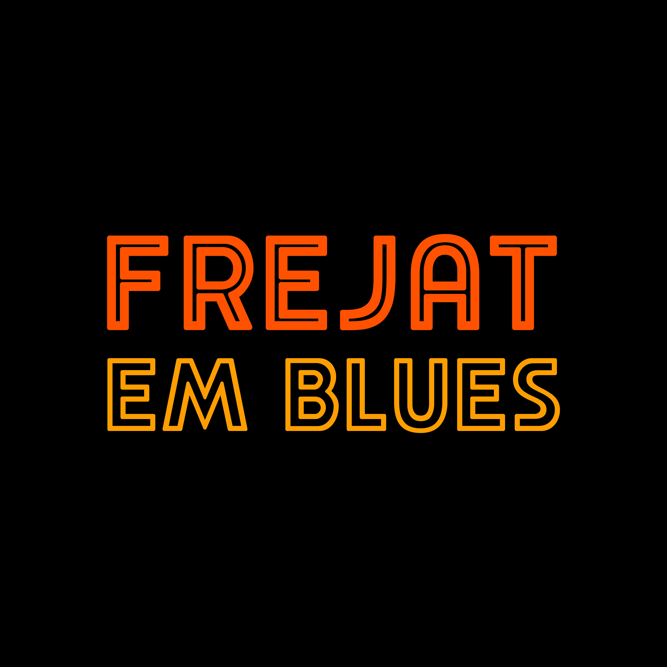 Frejat em Blues logotipo criado por Marcus Paulista