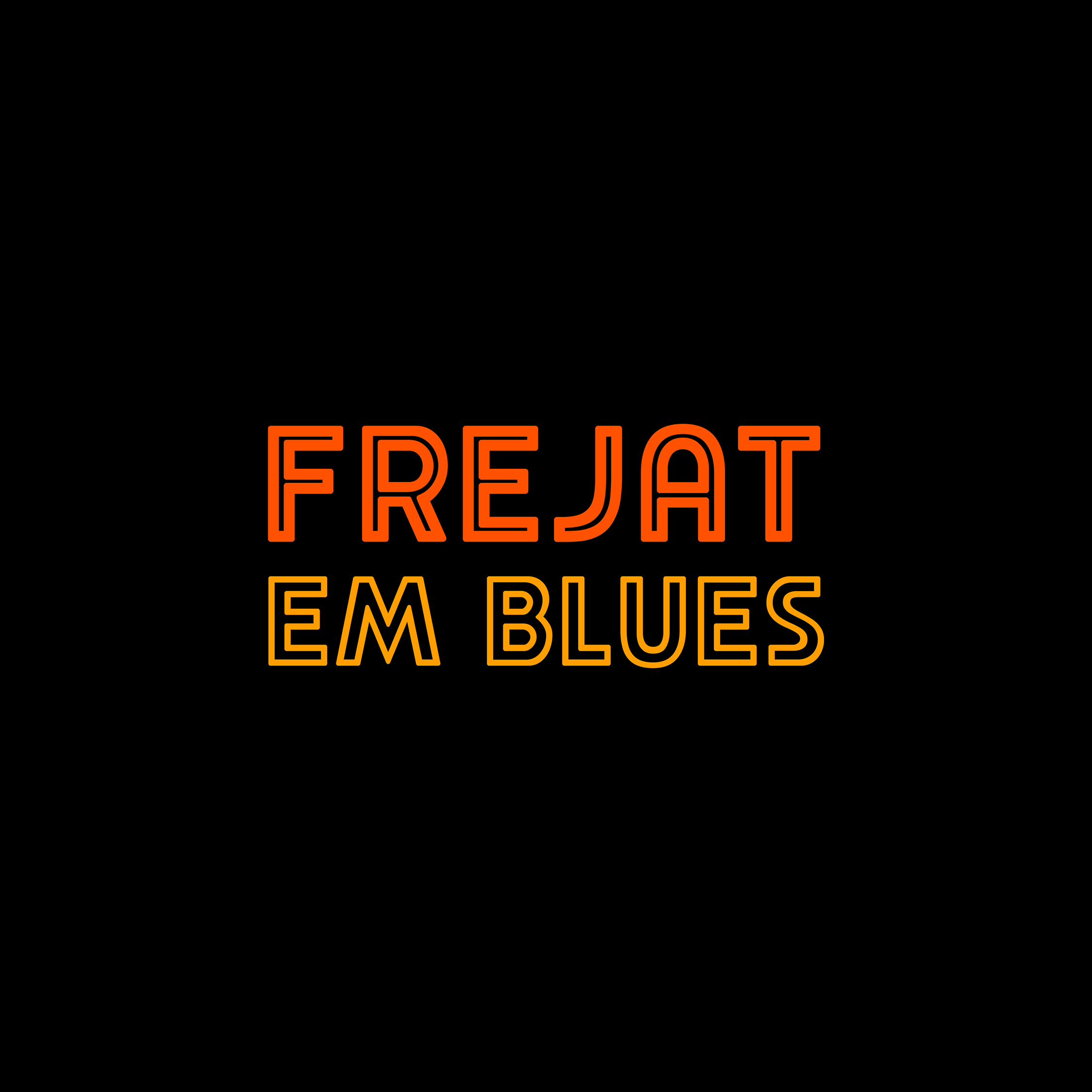 logotipo Frejat em Blues